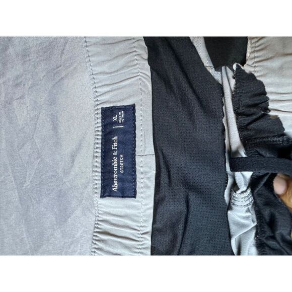 Abercrombie Fitch Shorts Mens Extra Large Gray Stretch - Picture 6 of 7